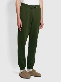 Farah Durrington Organic Cotton Jogger In Evergreen