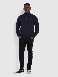 Farah CLOTHING Drake Skinny Fit Twill Chinos In Black